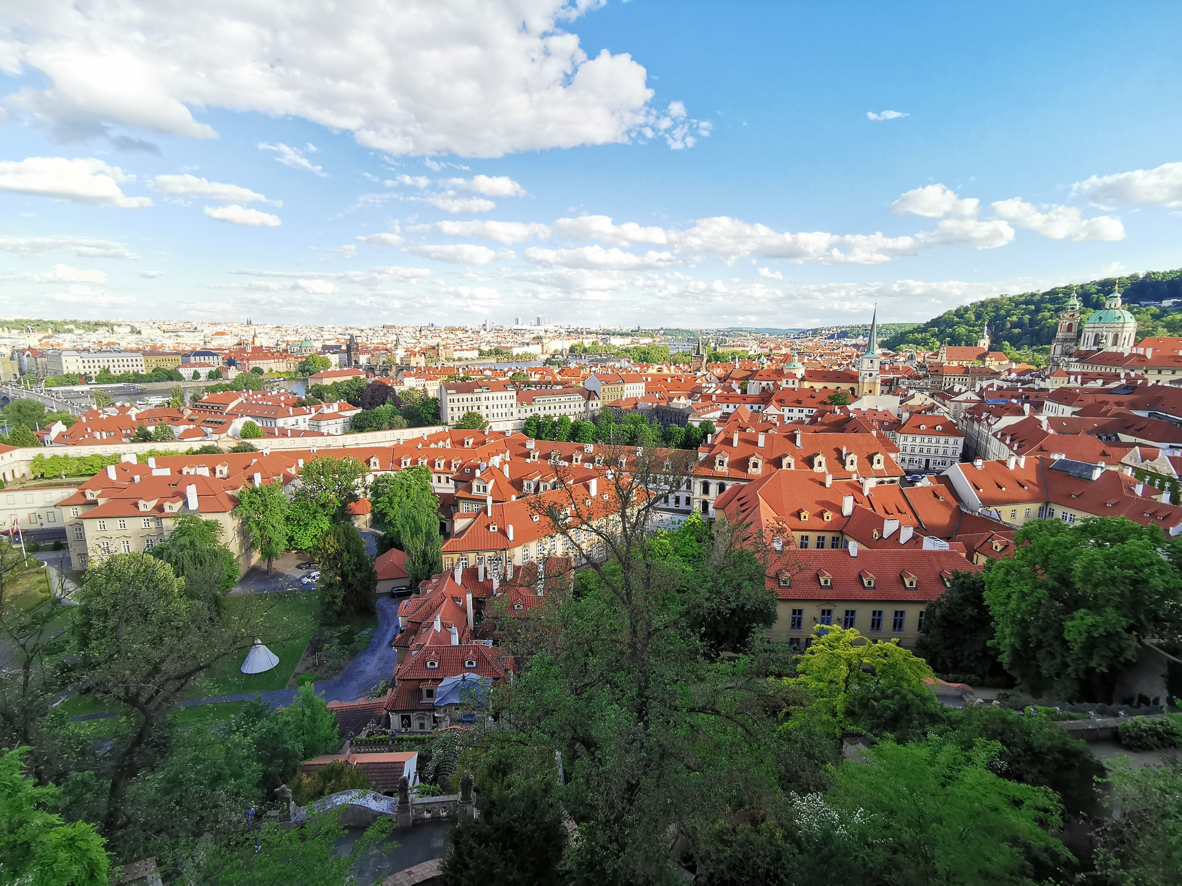 Vue de paysage de Prague