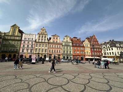 Plac Solny (Place du Sel) à Wroclaw, Pologne
